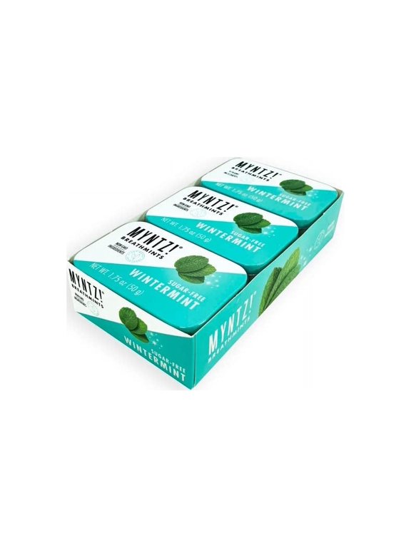 Dentist Recommended MYNTZ! Brand Mints - Wintermynt Blast Flavor 6 tins x 1.75 ounces per tin