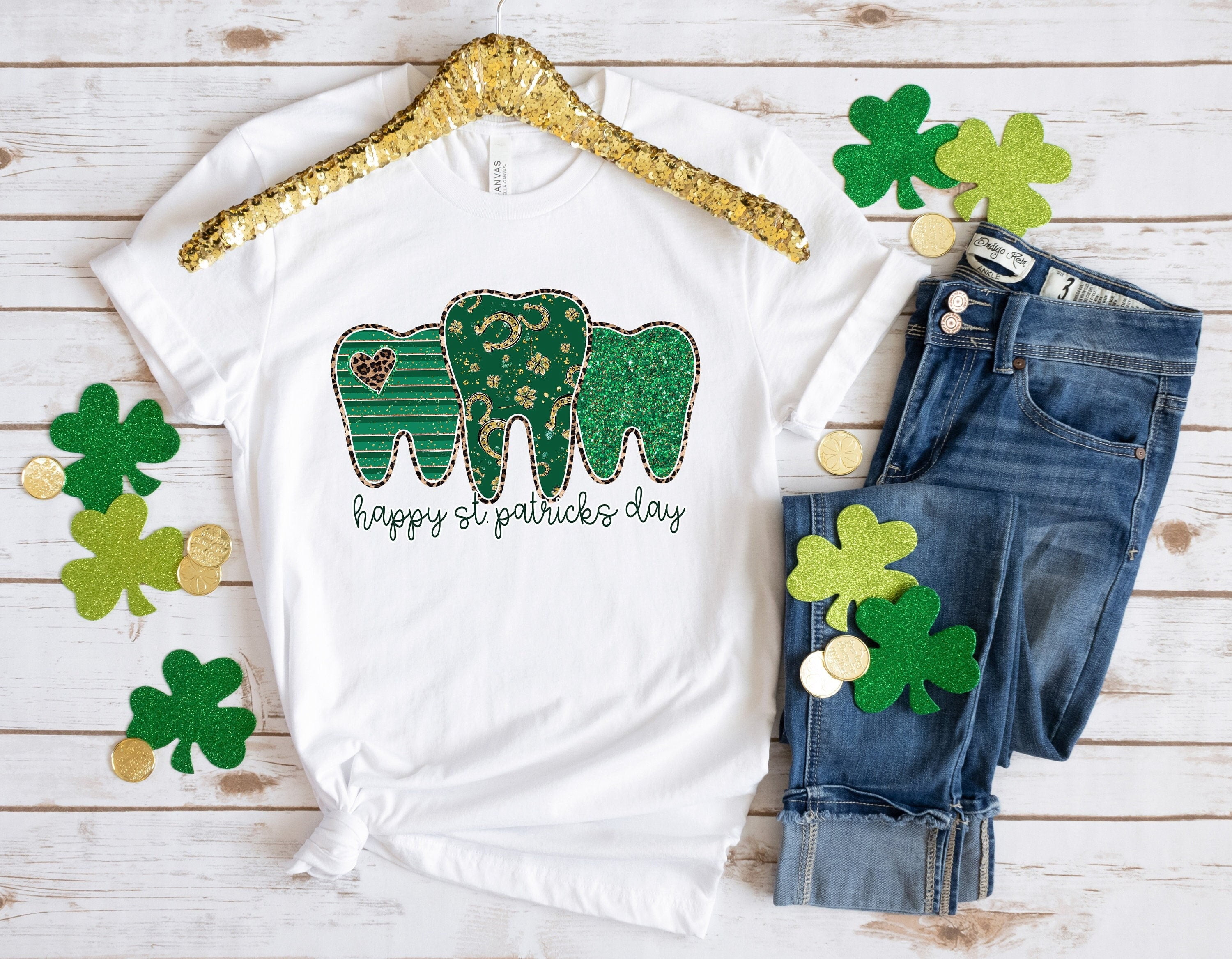 Dentist St Patricks Day Shirt,St. Patricks Day Shirt,Shamrock Lucky ...