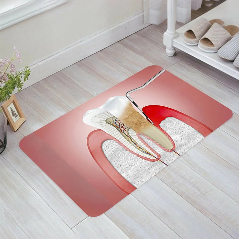 Dentist Tooth Dental Hospital Floor Mat Room Mats Kitchen Rug Home ...