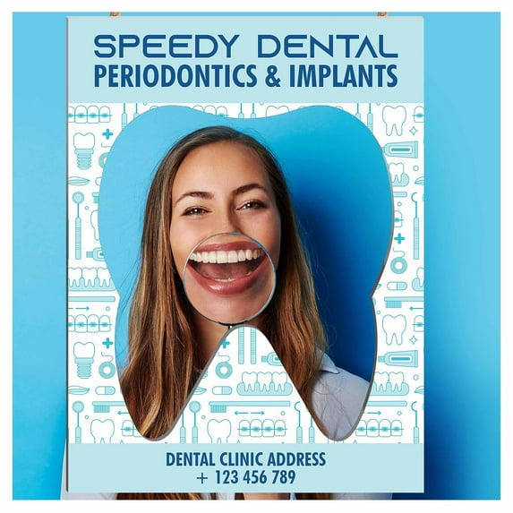 Dentist Tooth Frame, Tooth Photo Prop, Fairy Tooth Props, Tooth , Dental Photo Prop, Dentist Photo Prop, First Dentist Visit Photobooth Frame, Print Sizes 36x24 and 48x32