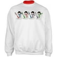 thumbnail image 1 of Dentist's Colorful Snowmen With Toothbrushes Adult 2Fer Crew Sweatshirt - 2X-Large, 1 of 1