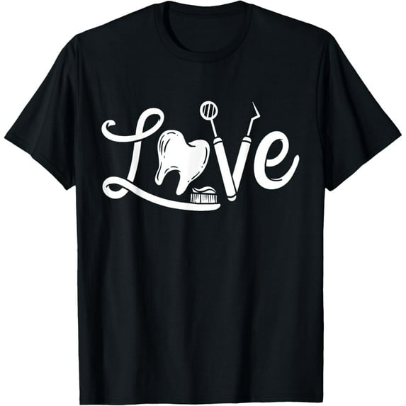 Dentistry Dentist Dental Assistant Dental Hygienist Gift T-Shirt100% pure cotton short-sleeved shirt for both men and women