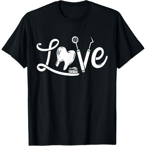 Dentistry Dentist Dental Assistant Dental Hygienist Gift T-Shirt100% pure cotton short-sleeved shirt for both men and women