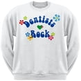 thumbnail image 1 of Dentists Rock Hippie Style Logo Adult Sweatshirt - Large, 1 of 1