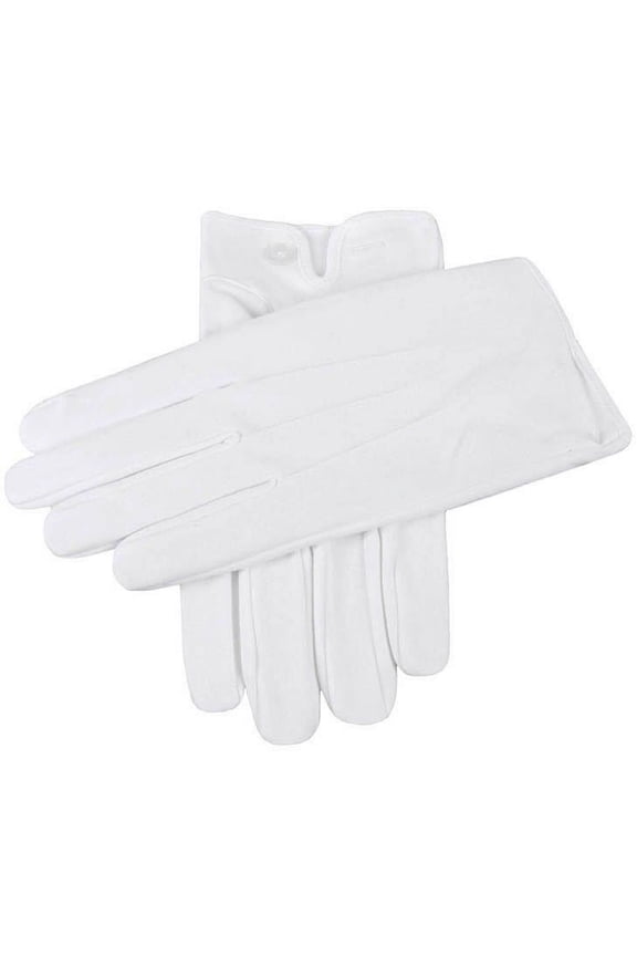 Cotton Vented Gloves - White