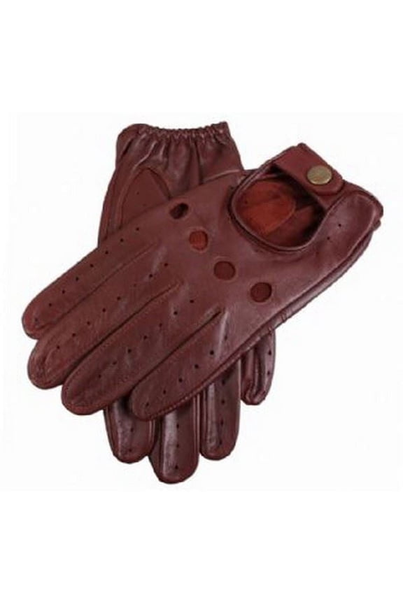 Delta Mens Classic Leather Driving Gloves - English Tan