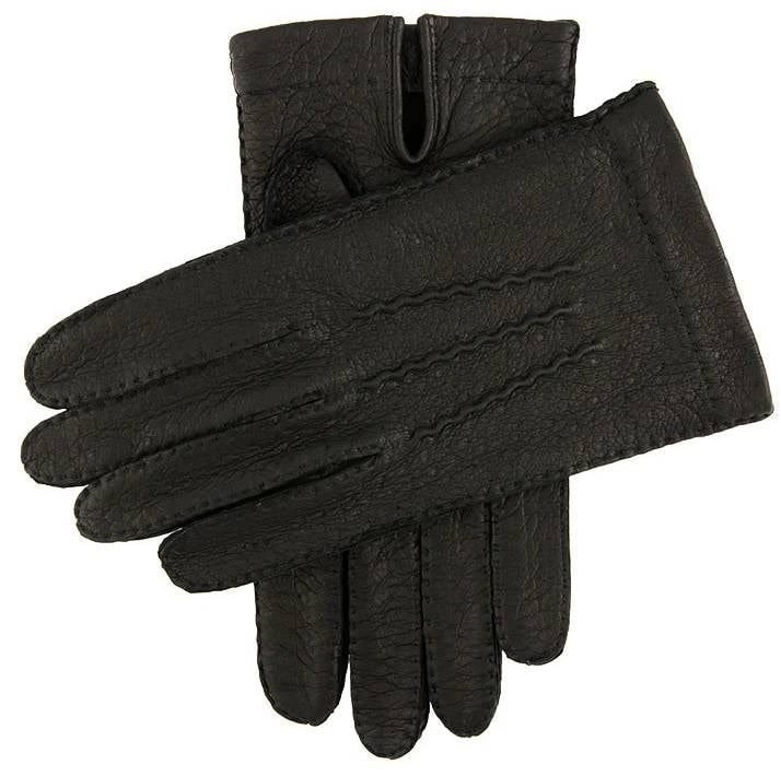 Dents Melton Heritage Peccary Leather Gloves - Black - Walmart.com