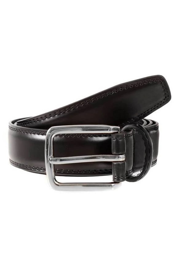 Plain Leather Belt - Black