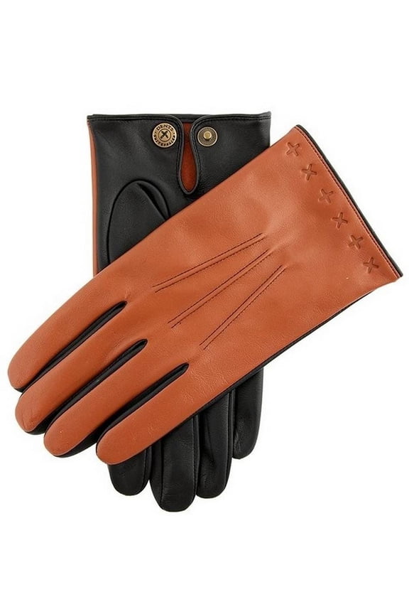 The Suited Racer Lando Touchscreen Embossed Gloves - Highway Tan/Black