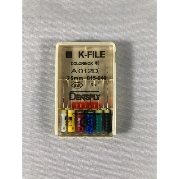 Dentsply Maillefer K-File Endodontic Stainless Steel 21mm – 6/pk – Size: #06