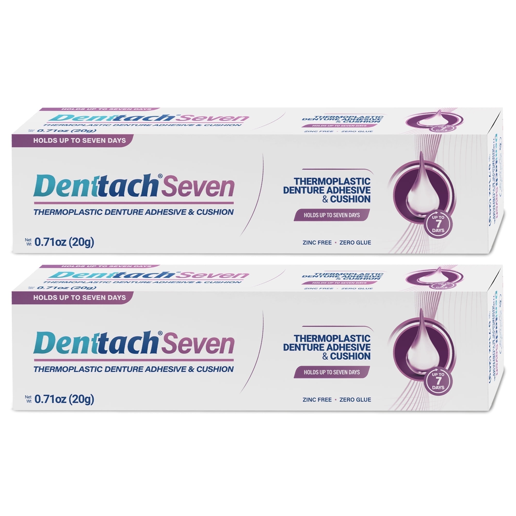 健康・医学 Best Denture Design Denttach Denture Adhesive, Thermoplastic Cushion, 7-Day
