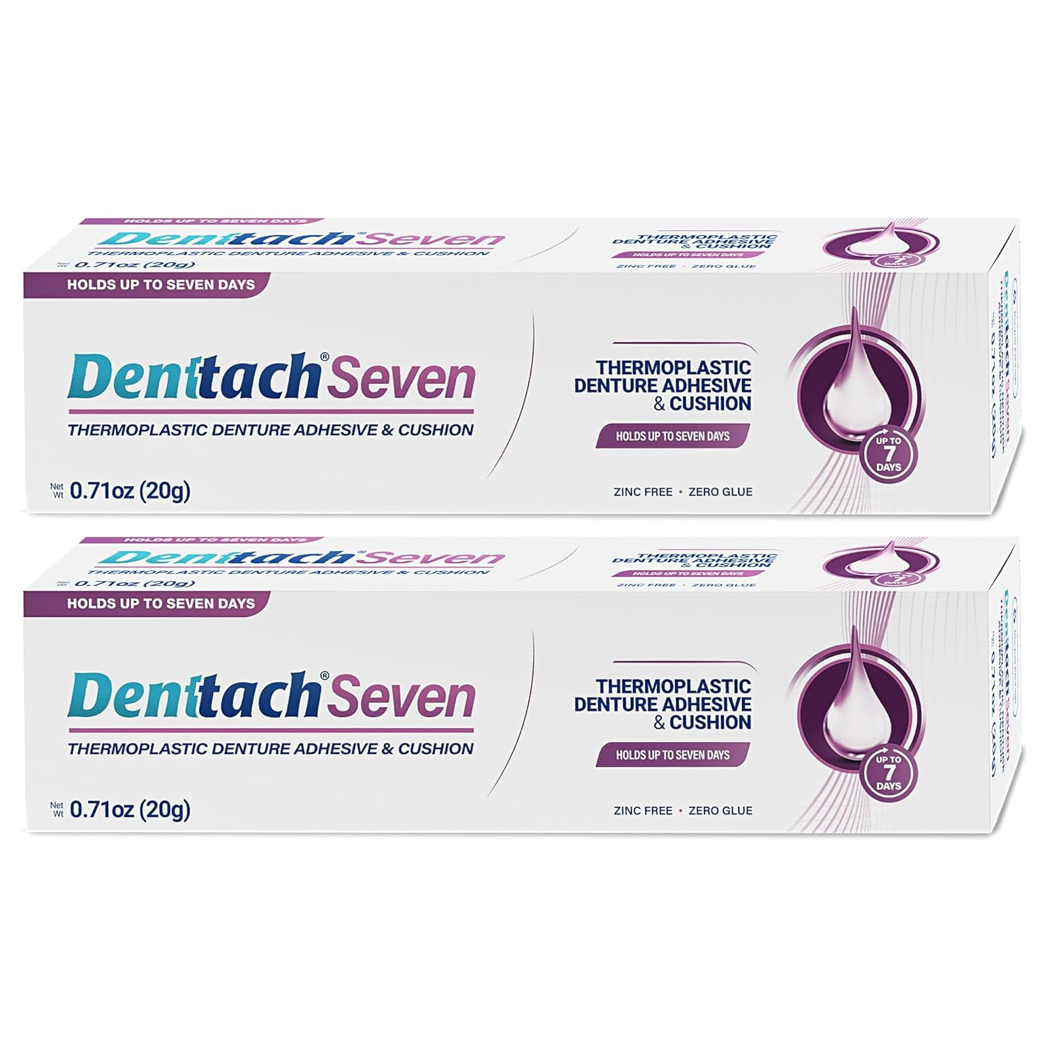 Denttach Seven Thermoplastic Denture Adhesive and Cushion Reliner