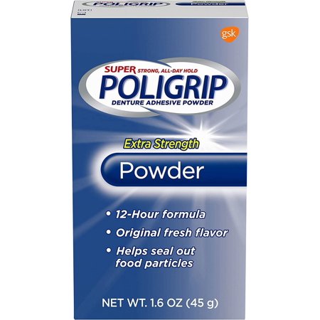 Denture Adhesive Powder-1.6 oz ( Pack of 4)