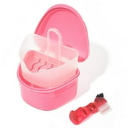 Denture Bath Box And Denture Brush Denture&Retainer Set Cleaner