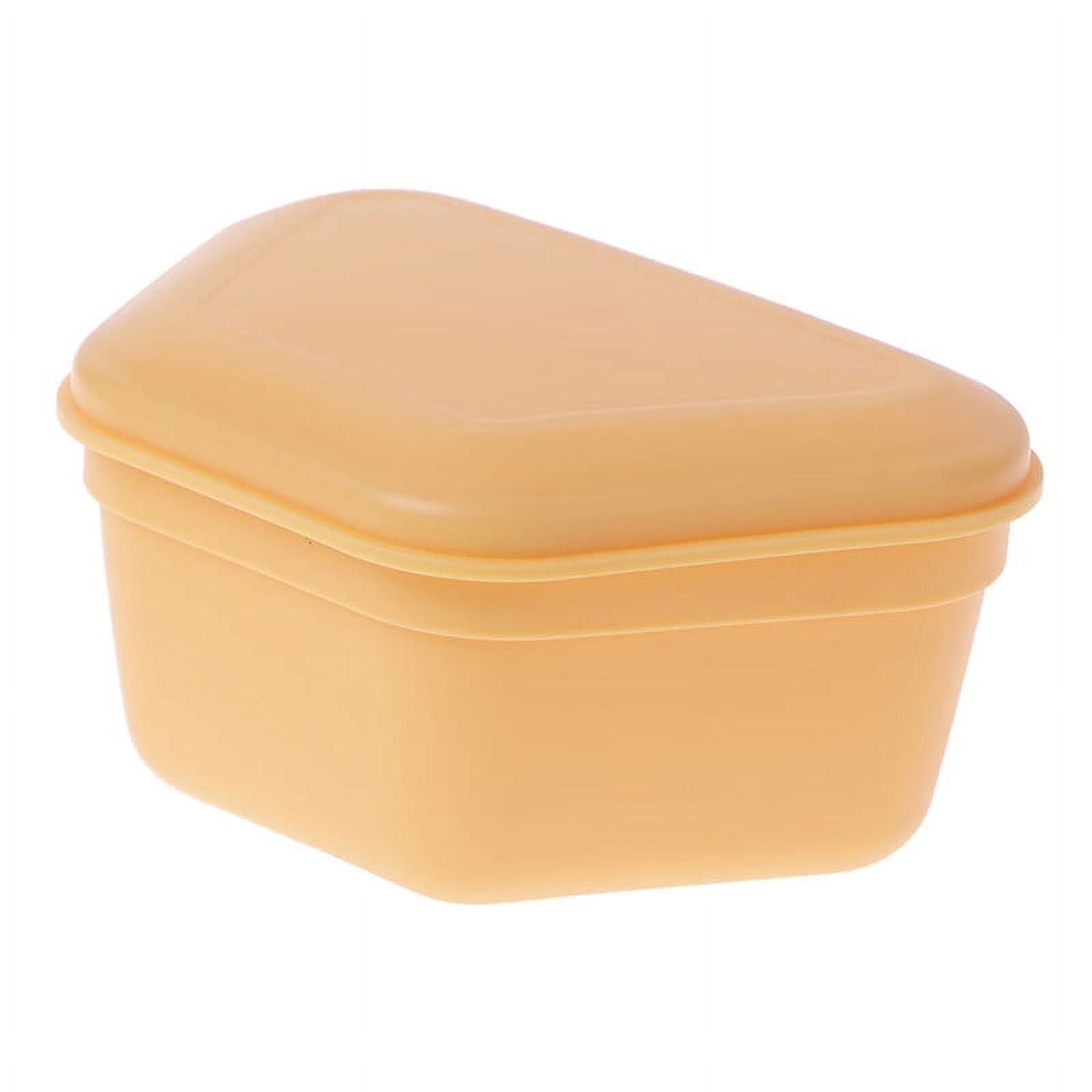 Denture Box Plastic Denture Bath Case Denture Container False Teeth