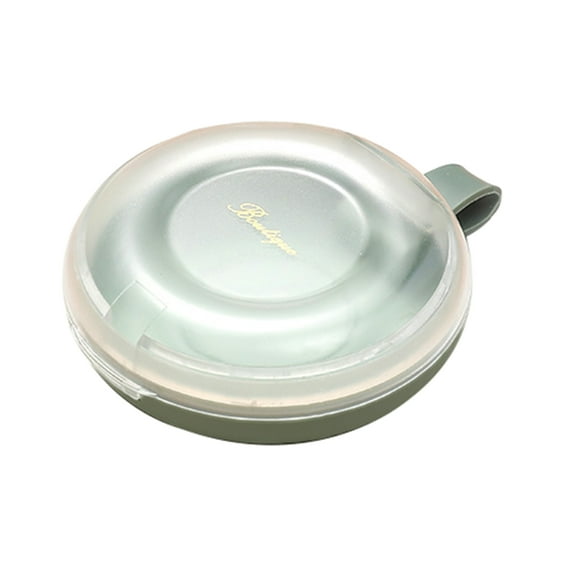 Denture Box Portable Transparent Lid ABS Plastic Air Tight Round Retainer Case Holder for Traveling
