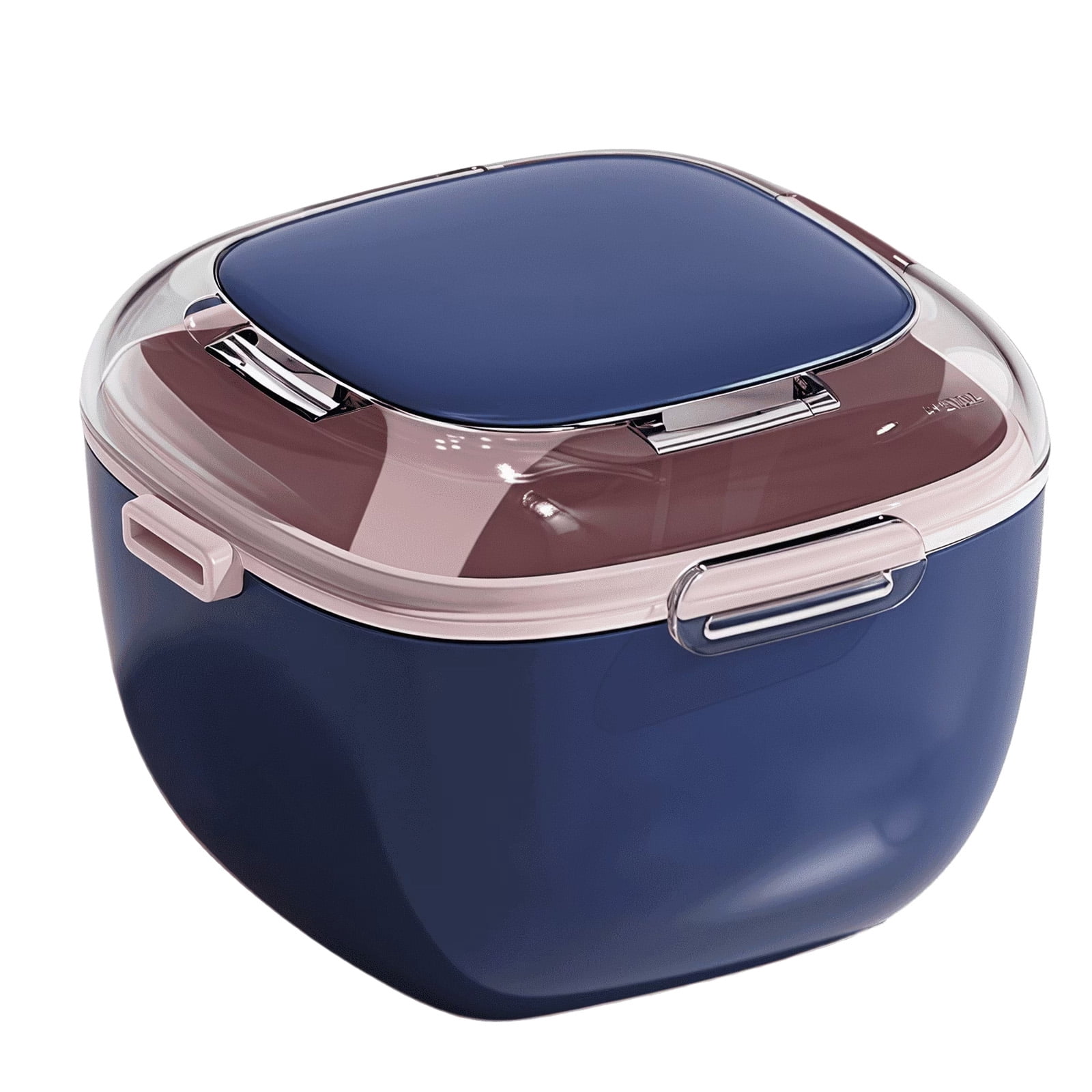 Denture Case with Lid, Large Capacity Retainer Cleaning Box,Portable ...