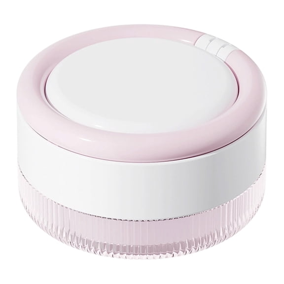 Denture Case, No-Leak Travel Denture Bath Box, Denture Cup with Filter Strainer & Built-In Magnetic Mirror, Daily Cleaning Storage Container for Retainers, Mouth Guards and Dentures,Pink