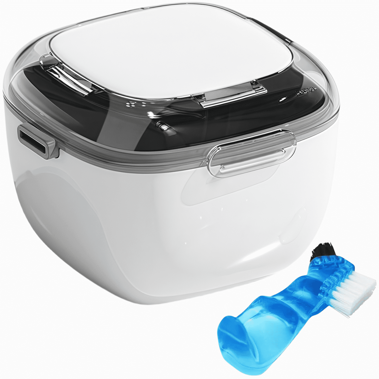 Denture Case, Retainer Cleaning Box, Large Capacity Denture Container ...