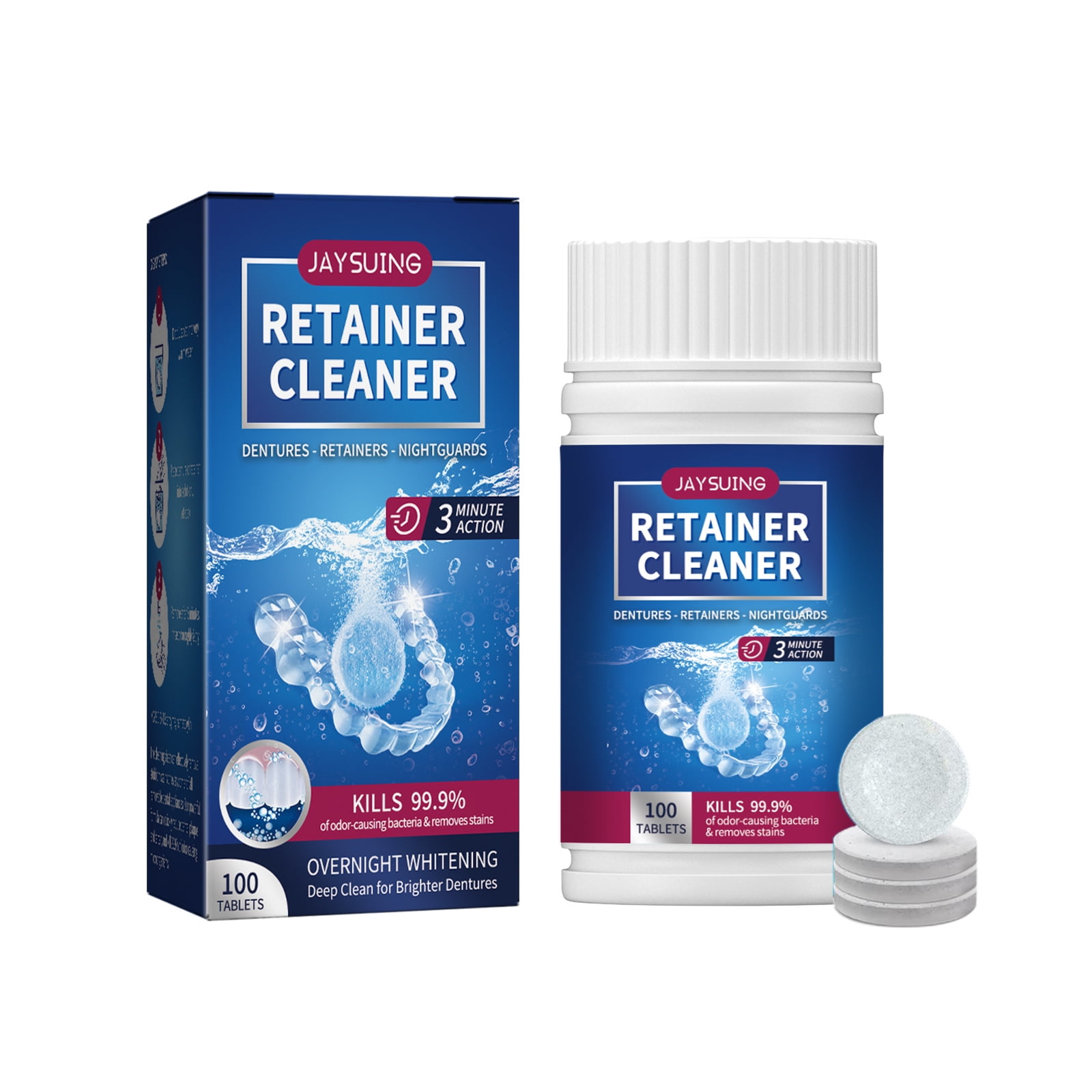 Denture Cleaning tablet Oral Clean Fresh Breath Care Clean tartar