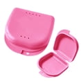 Retaining Tray Denture Soaking and Storage Container, Protective Tray and Retainer ...