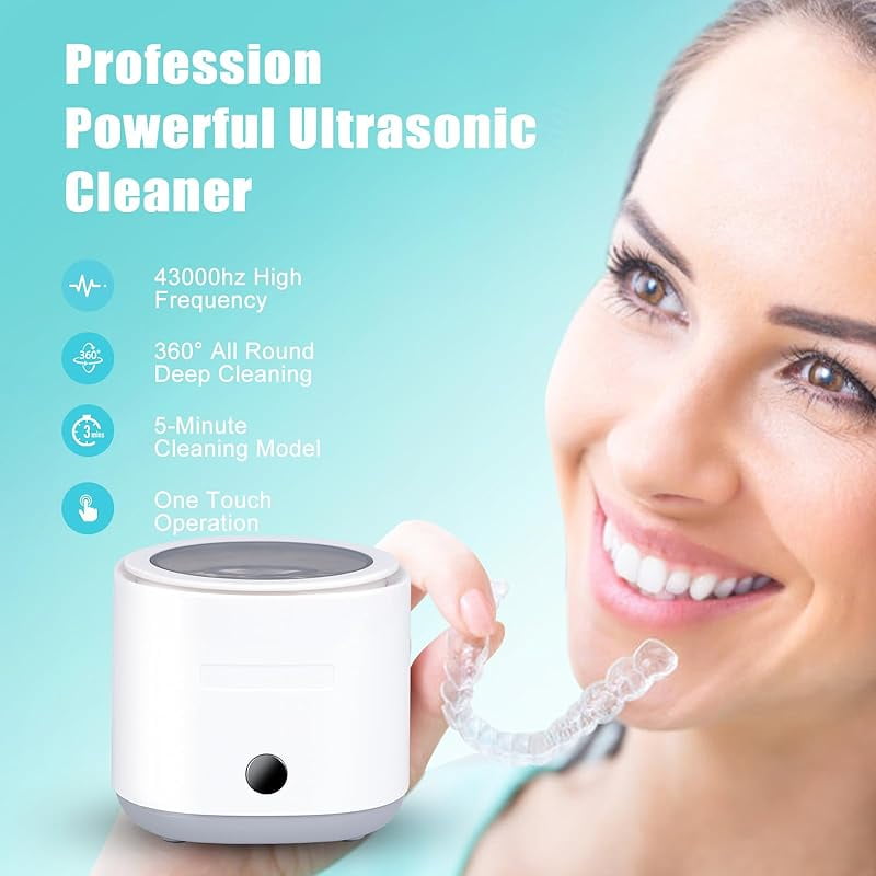 Dentures Ultrasonic Retainer Cleaner, 180ml Professional Dental