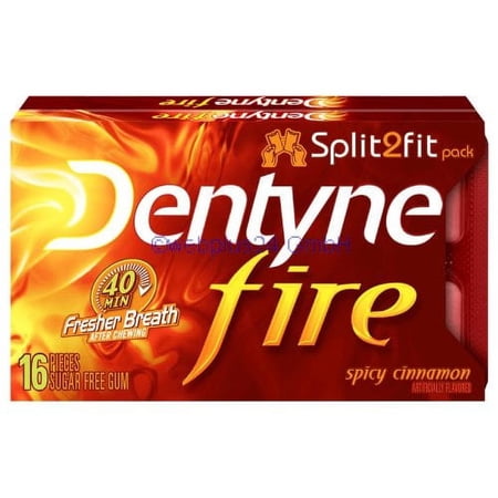 Dentyne Fire Sugar Free Gum (Pack of 3)