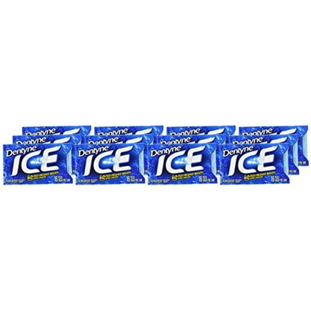 Dentyne Ice Gum Club Pack, Peppermint, 16 Pieces, 12 Count , 192 Pieces Total