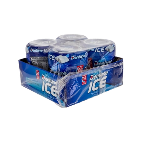 Dentyne Ice, Gum Peppermint - Bottle, Count 4 (60Pcs) - Gum / Grab Varieties & Flavors