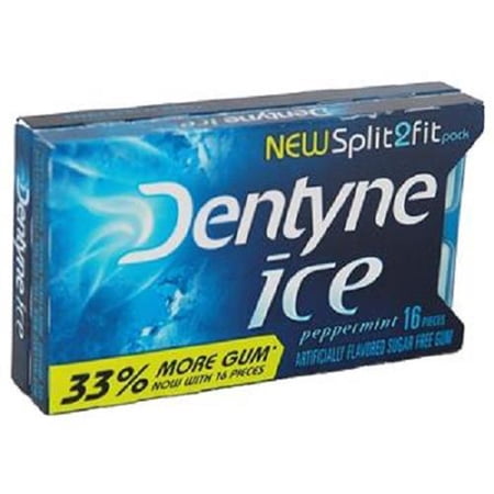 Dentyne Ice, Gum Peppermint, Count 9 (16Pcs) - Gum / Grab Varieties & Flavors