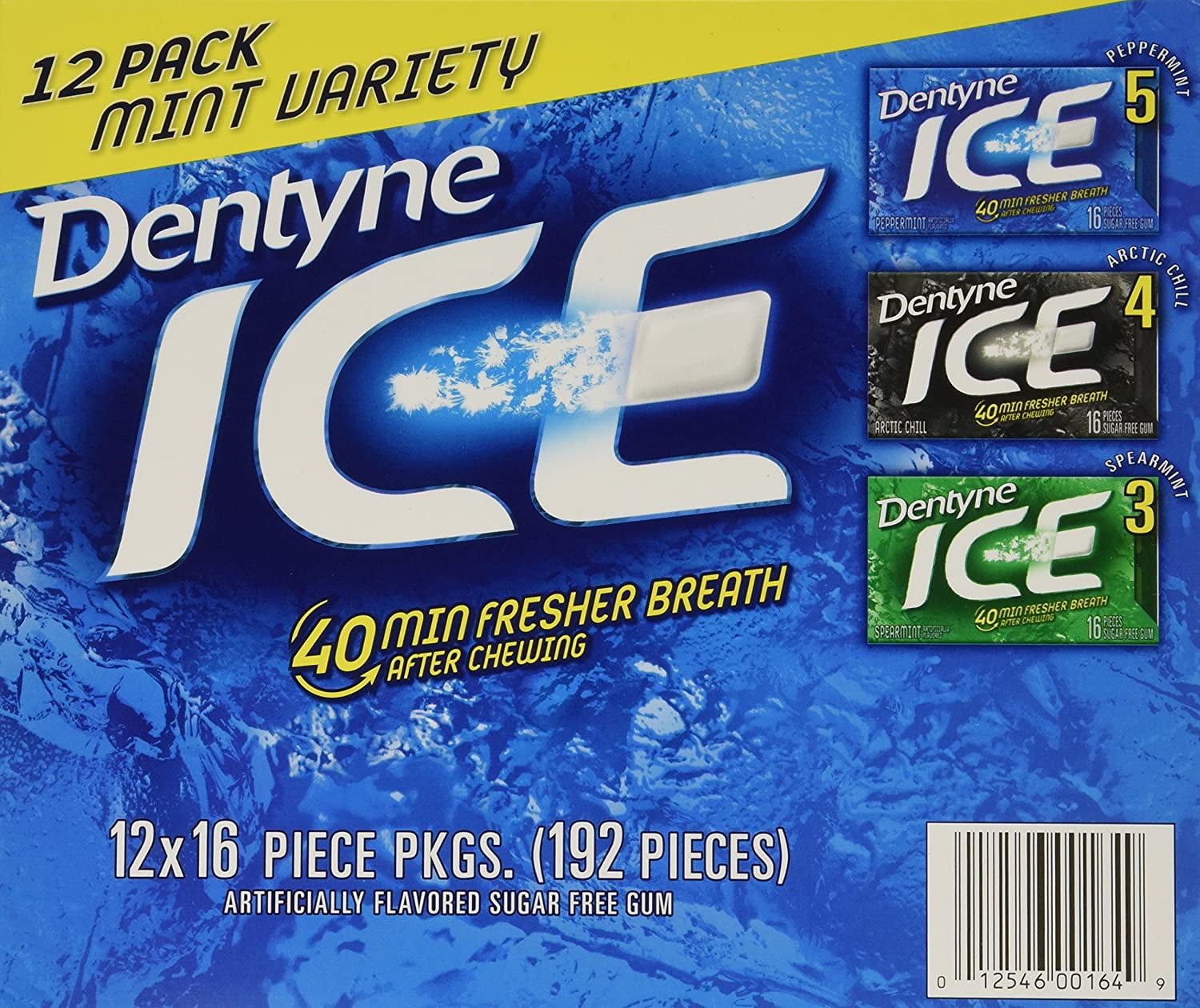 Dentyne Ice Mint Variety Gum, 12 Count