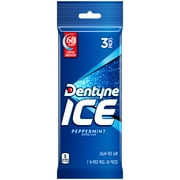 Dentyne Ice Peppermint Gum, 3 Packs of 16 Pieces (48 Total Regular Size Pieces)