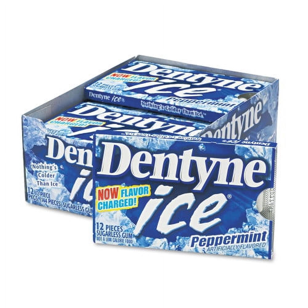 (Price/case)Dentyne Single Peppermint Ice Gum 16 Pieces - 9 Per Pack - 18 Packs Per Case