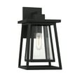 thumbnail image 1 of Denver 1-Light Outdoor Wall Lantern in Matte Black, 1 of 5