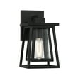 thumbnail image 1 of Denver 1-Light Outdoor Wall Lantern in Matte Black, 1 of 5