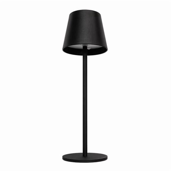 Denver 3019478 14.2 x 4.5 in. Matte Black Table Lamp