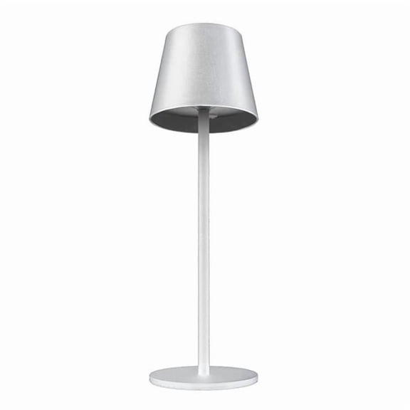 Denver 3019480 14.2 x 4.5 in. Matte White Table Lamp