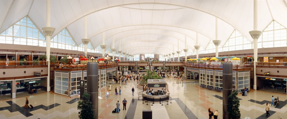 Denver Airport Colorado Canvas Art - Panoramic Images (36 x 12)