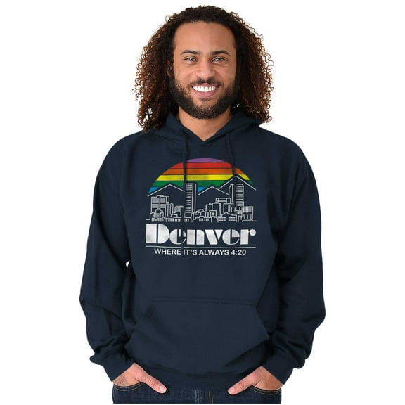 Denver Always 420 Funny Colorado Unisex Plus Size Hoodie Brisco Brands 2X