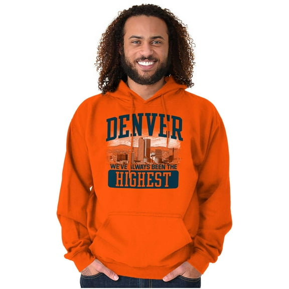 Denver Always Highest Funny Colorado Unisex Plus Fleece Graphic Hoodie Brisco Brands 4X