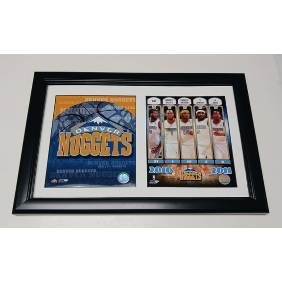 Denver Basketball Greats 2010-2011 12x15 Custom Frame