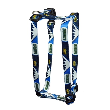 Denver Basketball Nuggets Medium 3/4 Inch Wide Adjustable Dog Harness - 14" - 24"