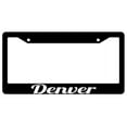 thumbnail image 1 of Denver Black Plastic License Plate Frame, 1 of 1