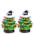 thumbnail image 1 of Denver Broncos 2-Pack 4" Ceramic LED Christmas Tree Set, 1 of 3