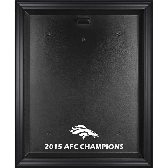 Denver Broncos 2015 AFC Conference Champions Mahogany Logo Jersey Display Case - Fanatics Authentic Certified