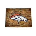 thumbnail image 1 of Denver Broncos 23.5" x 23.5" Distressed State with Logo Sign, 1 of 2