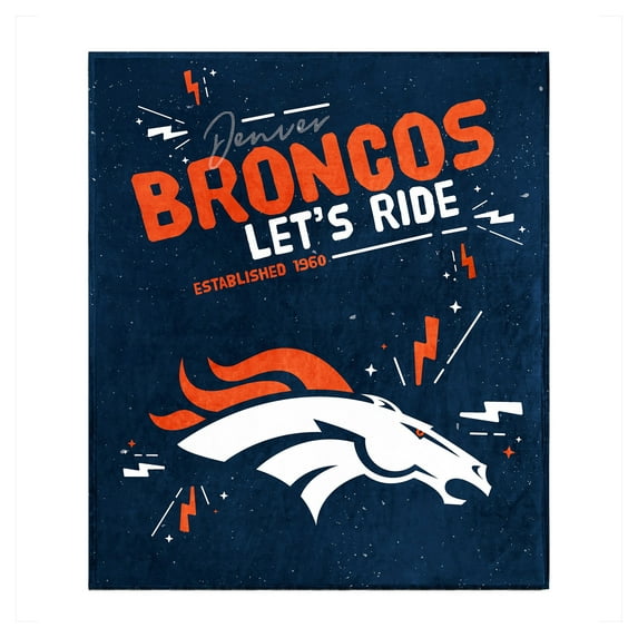 Denver Broncos 60" x 70" Plush Throw Blanket