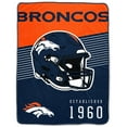 thumbnail image 1 of Denver Broncos 60" x 80" Helmet Stripes Royal Plush Blanket, 1 of 1