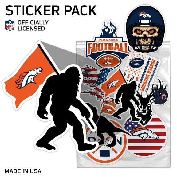 Denver Broncos Assorted Sticker Pack