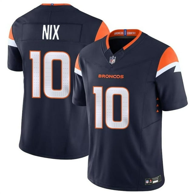 Denver_Broncos Bo Nix Regatta Shirt 2024 Draft First Round Pick Limited
